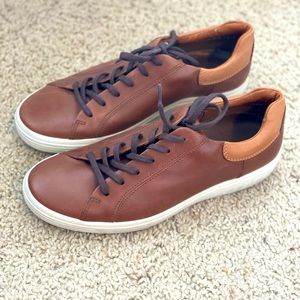 Ecco Brown/Tan Leather sneakers. US 9/ UK 9.5
